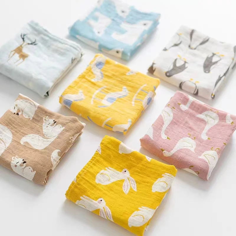 58x58cm Muslin cotton Baby Towels Scarf Swaddle bath Towel Newborns Handkerchief Bathing Feeding Face Washcloth Wipe 2