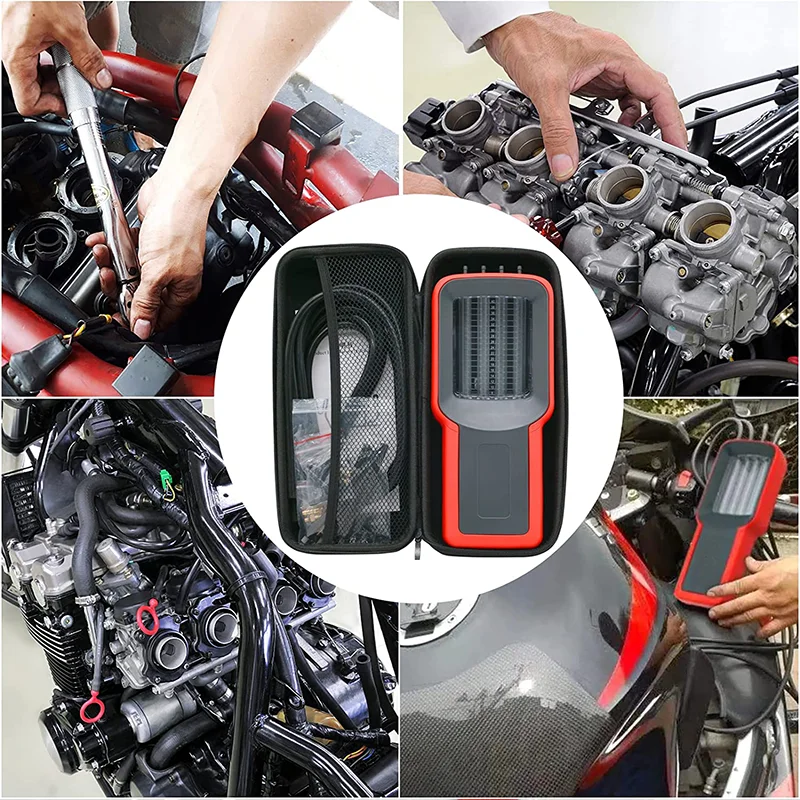 Sincronizador de carburador Universal, herramienta sincronizadora de carburador, calibrador de vacío, sincronización de 4 cilindros para motocicleta 5