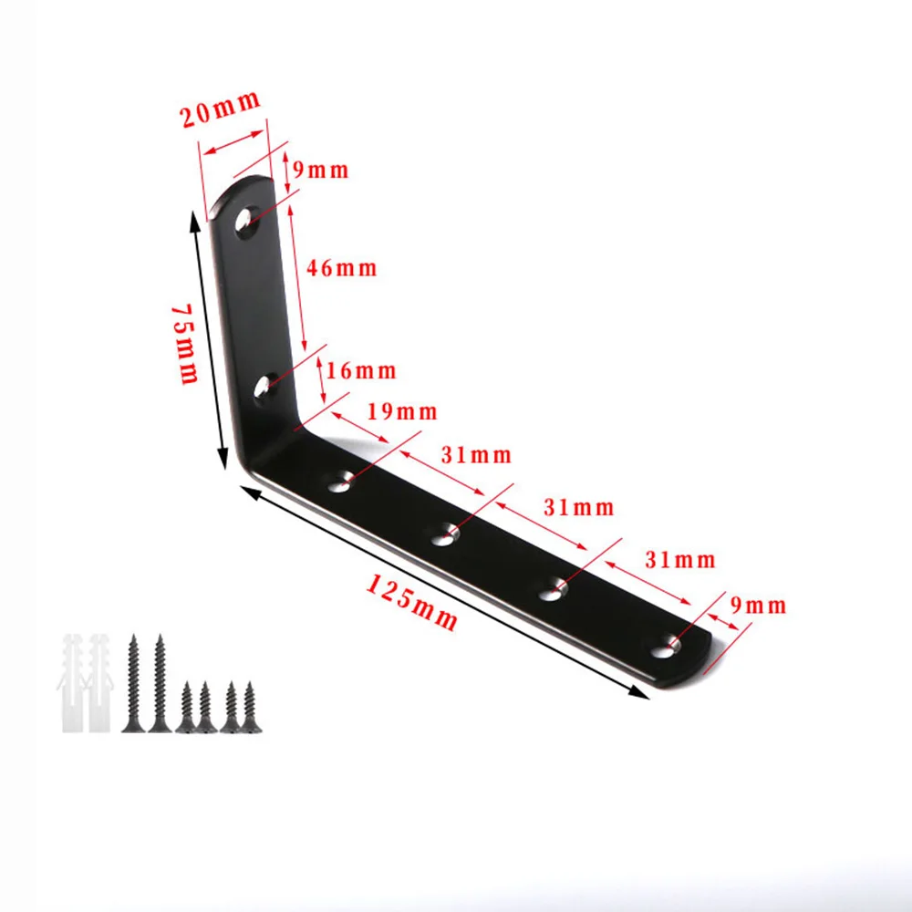 Shelf Support Folding Shelf Bracket Shelf Bracket TV Wall Mount Bracket L shape Shelf Brackets Heavy Duty Metal Cast Iron Wall Mounted