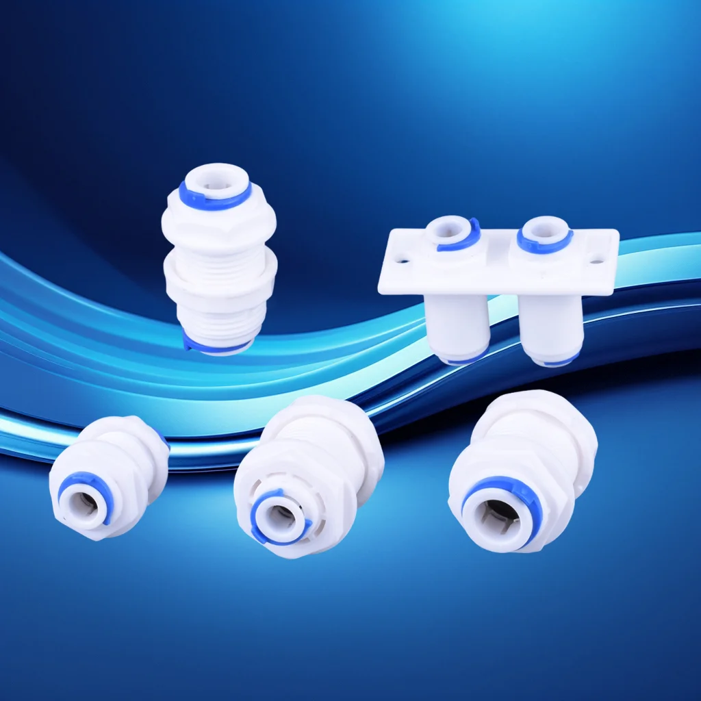 

10Pcs Bulkhead straight connection series Family drinking water filter attachment RO filter reverse osmosis system