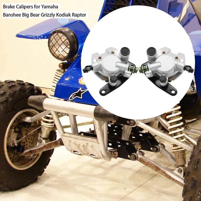 Pinze Freno Anteriori Sinistra Destra Per Yamaha Banshee Big Bear Grizzly Kodiak Raptor Muslimmuslimax Parts