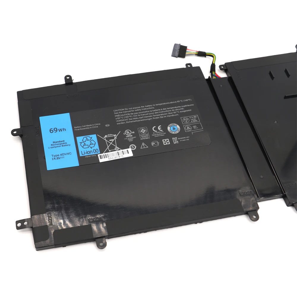 Bateria do Portátil para Dell Xps18 Xps 18 1810 1820 Series 63fk6 D10h3 14.8v 69wh Novas Ferramentas Gratuitas 4dv4c - Imagem 4