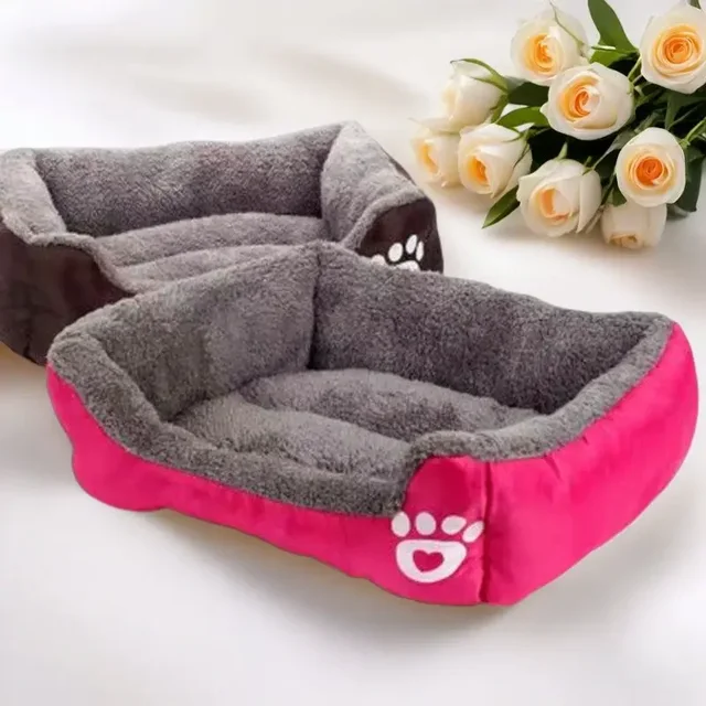 Classical pet Mat Fashion Dog Kennel Bed House Breathable Cotton Soft Cat Nest Dog Warm Bed for Small Medium Dog 2