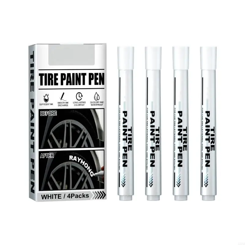 12PB White Paint Pen Paint Pen For Car Tires