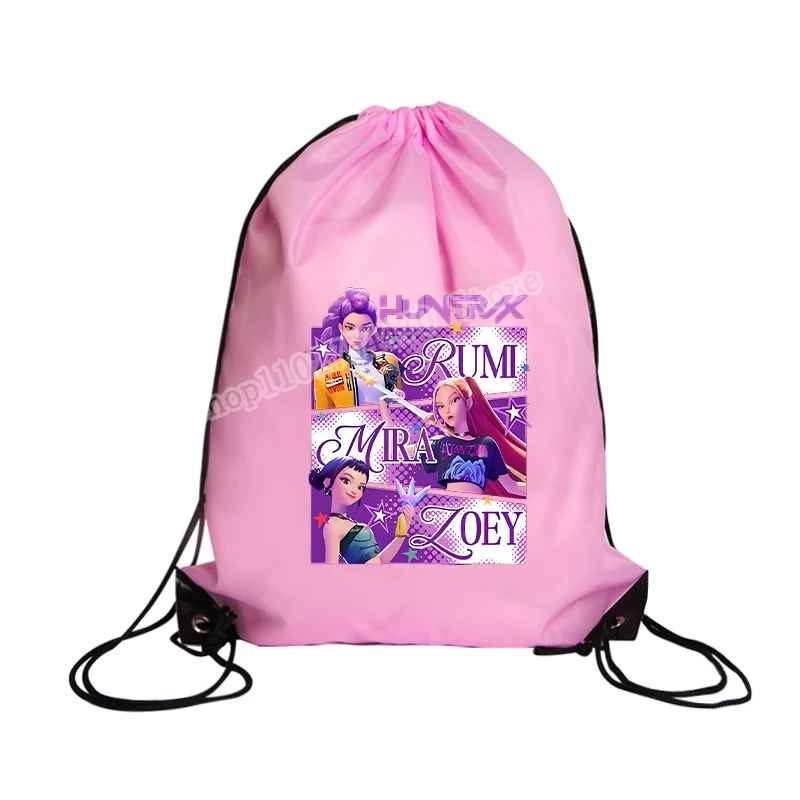 K-Pop Demon Hunters Anime École Sac à Dos Mignon Dessin Animé Imprimer Sac Pour Les Étudiants