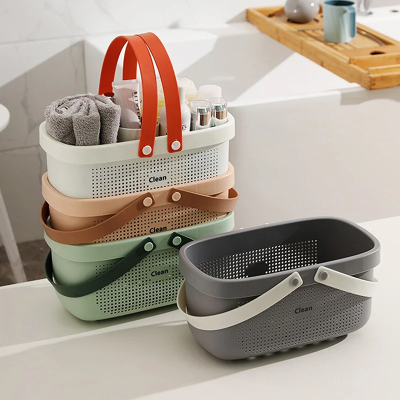 New Shower Caddy Bath Basket Plastic Organizer Storage Tote with Handles  Toiletry Bag Bin Box for Bathroom Kitchen Dorm Room - AliExpress