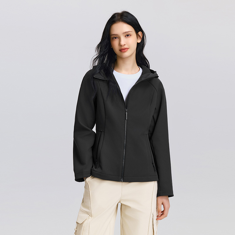 Semir Outerwear Women Raglan Sleeves Water-repellent Outdoor 2025 New Spring Slim Fit Fleece Jacket