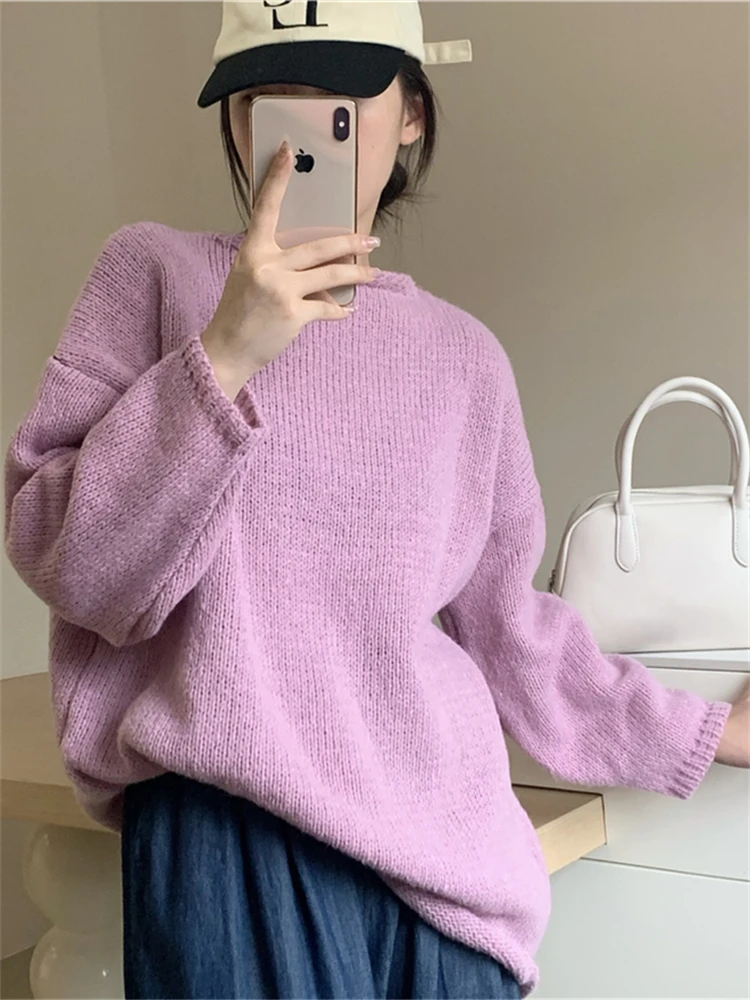 

Winter Women Sweater T Shirt Women Oversize T-Shirt Woman Clothes Female Tee Tops Pullover Long Sleeve Tube Knitted Tshirt Top