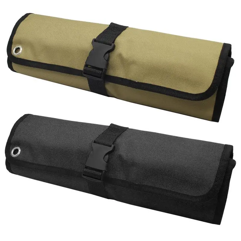 

Multifunction Roller Motorcycle Tool Bags 10 Sockets Pocket Oxford Roll Organizer Storage Bag Wrench Bag Motorbike Accessories