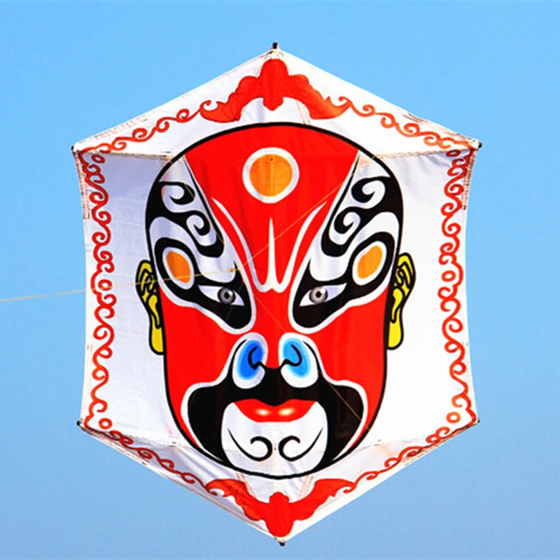 

free shipping peking opera kite traditioal kites flying for adults kites parachute kites hexagonal kite
