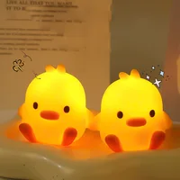 Duck Night Light Bedroom Decoration Cute Cartoon Animal Night Light Christmas Gifts For Kids Room Bedside Sleeping Lamp 1