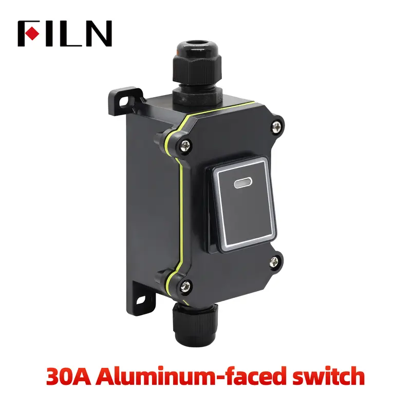 FILN 30A 12V 24V 220V Waterproof Inline Toggle Switch with LED IP65 Sealed Outdoor Box Inline Cord Rocker Switch Power - Image 7