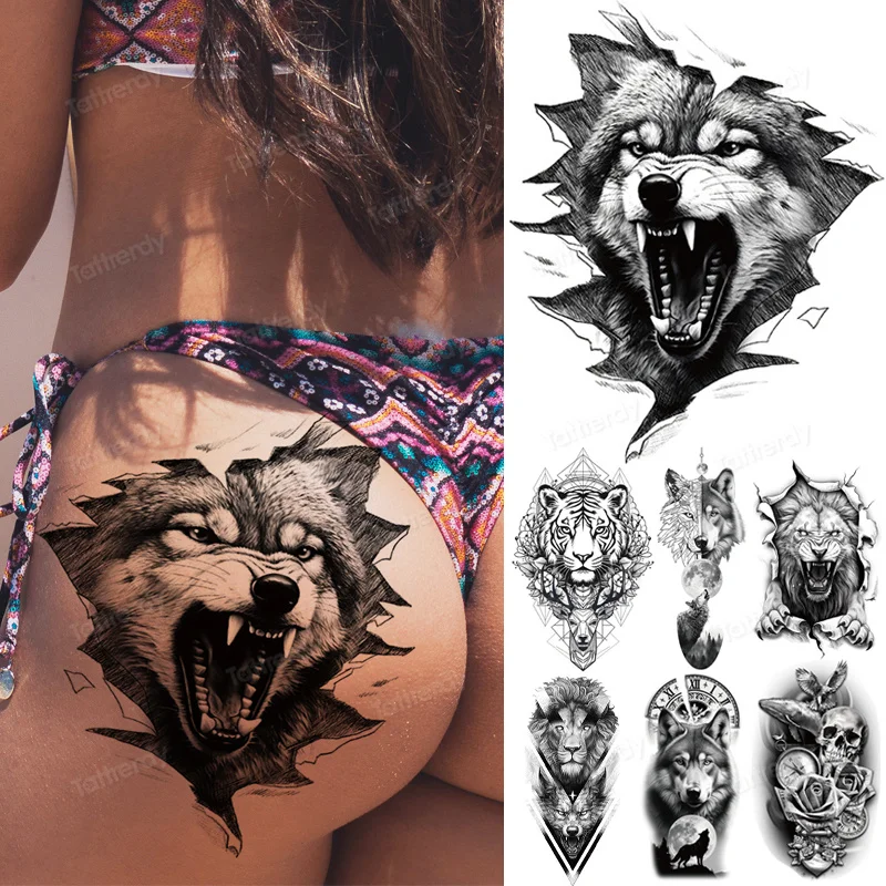 Waterproof Temporary Tattoo Women Body Art Sexy Fake Stickers
