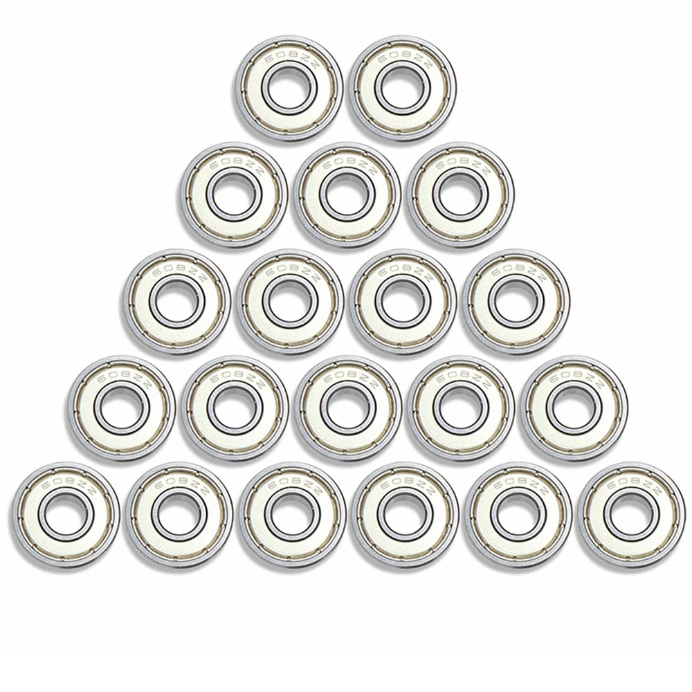 20PCSBearing608ZZABEC5SkateStrollerMiniature608ZZBall