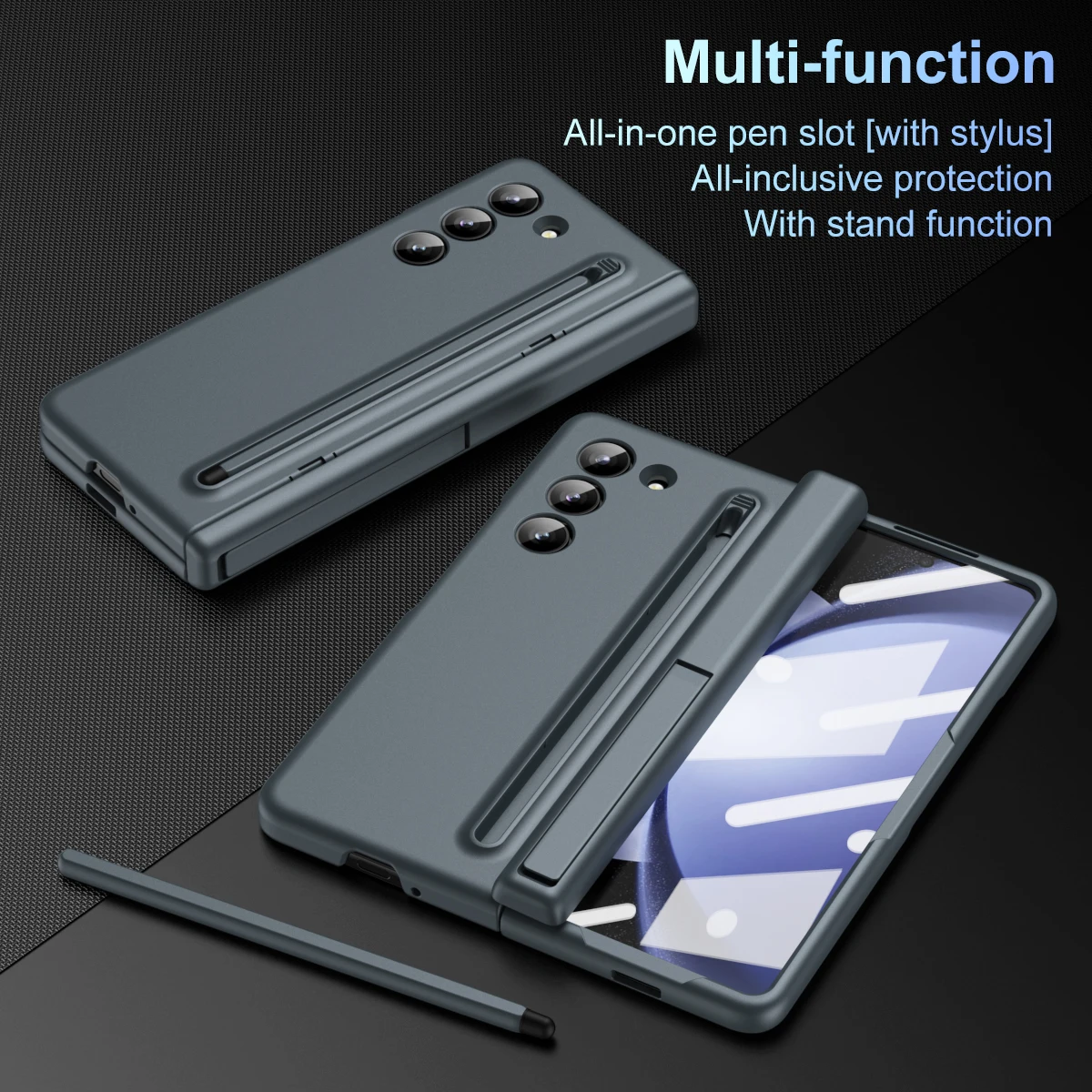 

Чехол-книжка 2-в-1 для Samsung Galaxy Z, 5 петель, с защитой от падения