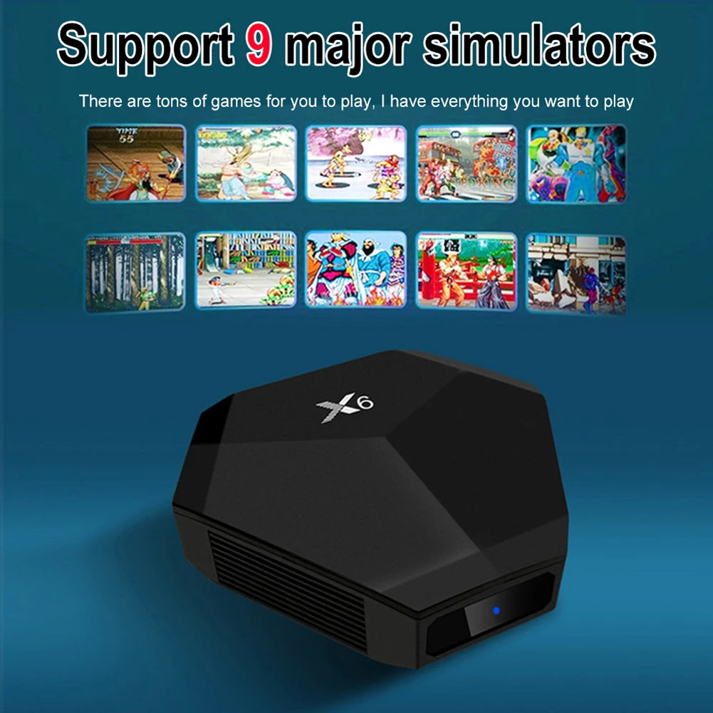 X6 4k Tv Game Console Ddr3 512mb Wireless Retro Game Console Builtin
