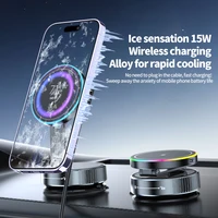 15W Wireless Charger Vacuum Magnetic Car Holder Metal Multi-angle Rotation for Iphone 12-16 Pro Max - Image 5