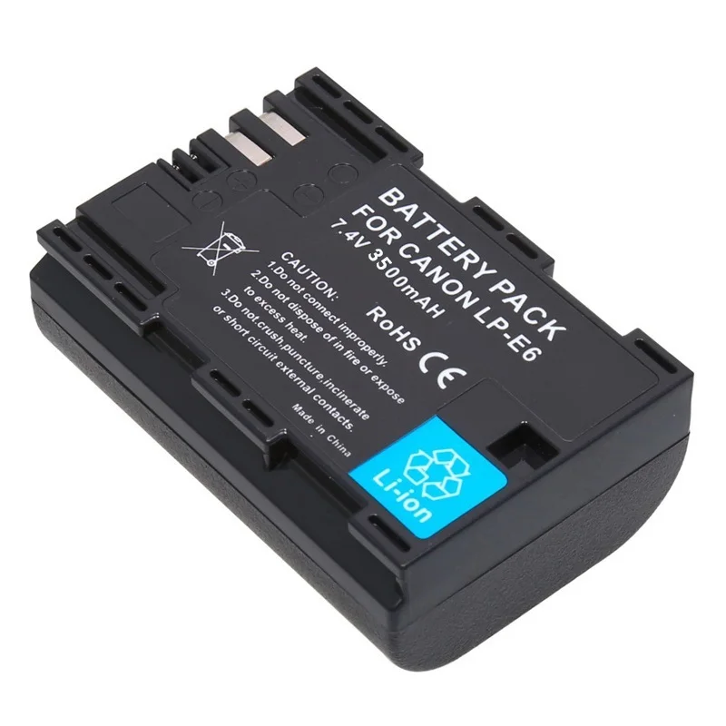 Bateria da Câmera para Canon Eos 5d Mark ii Iii 6d 7d 60d 60da 70d 80d 90d Dslr Lp-e6 Lpe6 E6n 3500mah - Image 2