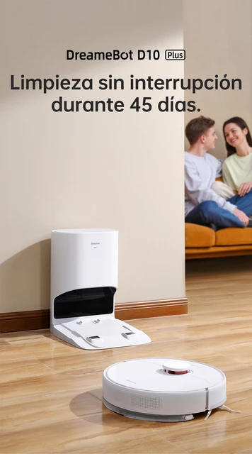 Robot aspirador y friegasuelos Dreame D10 Plus Agua con Wifi +