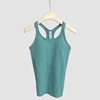 Lemon EBB Yoga Tank Top Women Sports Jacket Shape Vest Fitness Sleeveless Spring Summer Bra With Chest Pad Workout Gym Tank Tops 4