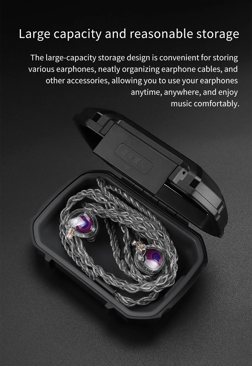 Kopfhörerbox Staubdicht Wasserdicht Stoßfest Kopfhörer-Aufbewahrungsbox Druckfest Für Sony Airpods Xiaomi Huawei Kabelgebundene Kopfhörer – Detail 3