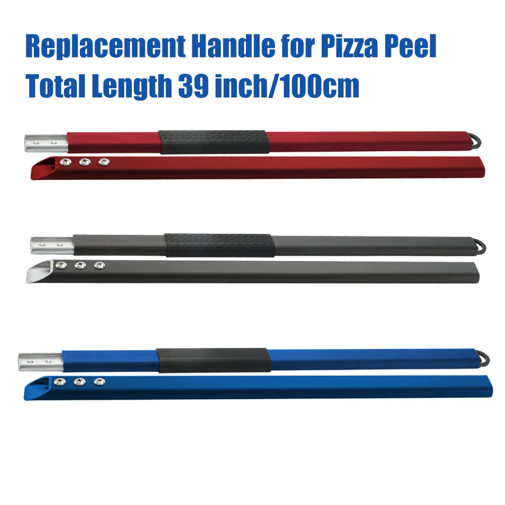 Detachable Long Handle for Pizza Peel Blade Aluminium Handle for Replacement 39inch/100cm