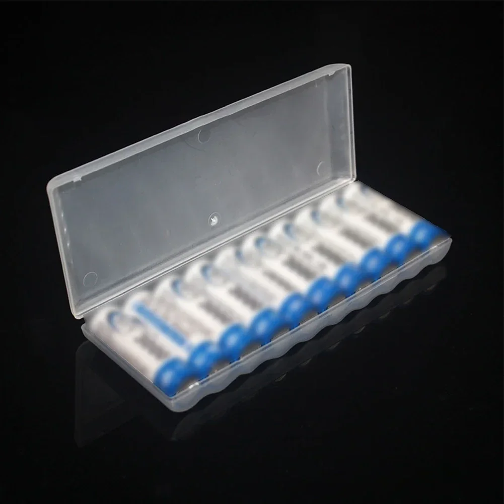 Battery Storage Box 10 Slots Cover Holder For AA AAA Batteries 1pc tool storage box plastic tool box parts storage box storage organizer box parts organizer