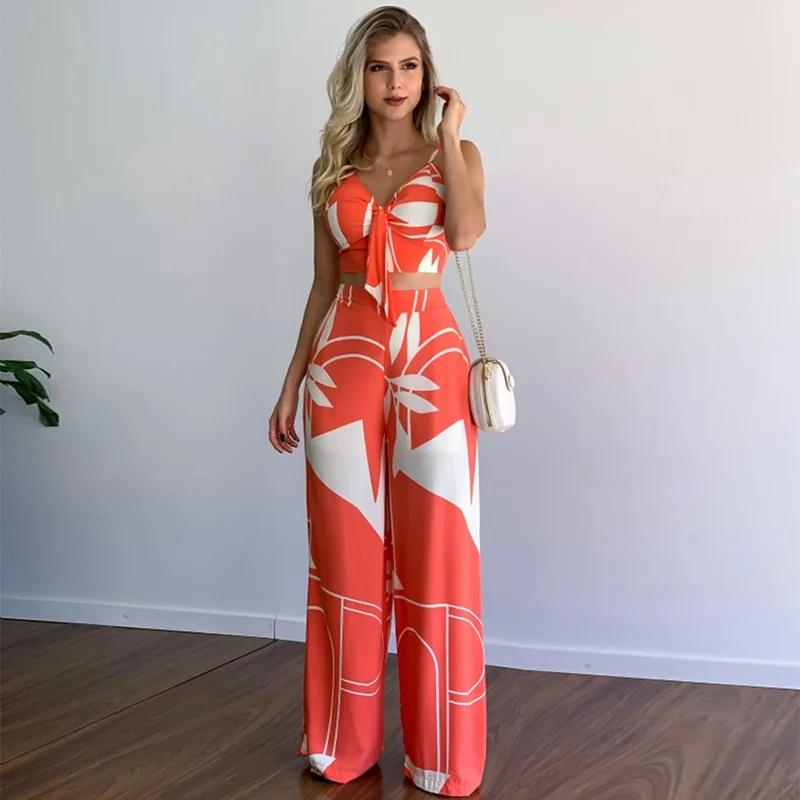 

Summer Sexy Backless Two Piece Dress Vintage Sexy Skirt Set Crop Top+Floor Length Skirt High Waist Casual Two Piece Dress