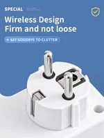 Feriales EU-Mehrfachstecker 4-fach – Kompakte Wandsteckdose mit Brandschutz & Sicherheitsschalter – 2500W Leistung für Haushalt & Büro 1