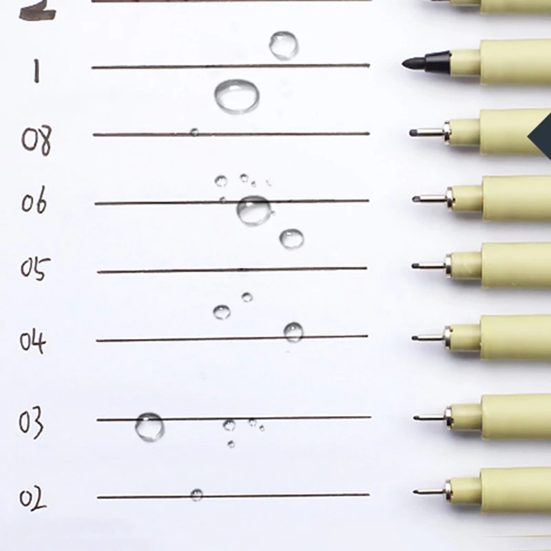 Pigma Micron Pen Set Pigment Liner Needle Soft Brush Drawing Pen lot 003 005 01 02 03 04 05 08 1 2 3 Art Markers Sketching pen marker markers pen marker pens marker pen art marker pens art markers sketching markers