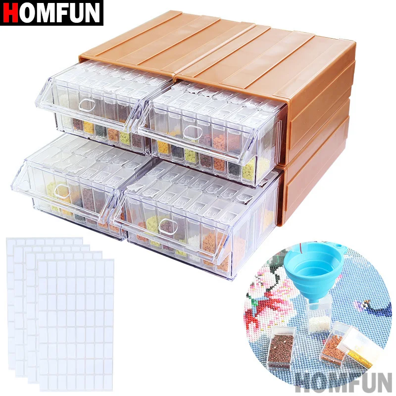 

HOMFUN 5d алмазная живопись аксессуары ящик съемный ящик для хранения бутылки 35 ячеек мозаичная вышивка контейнер, инструменты
