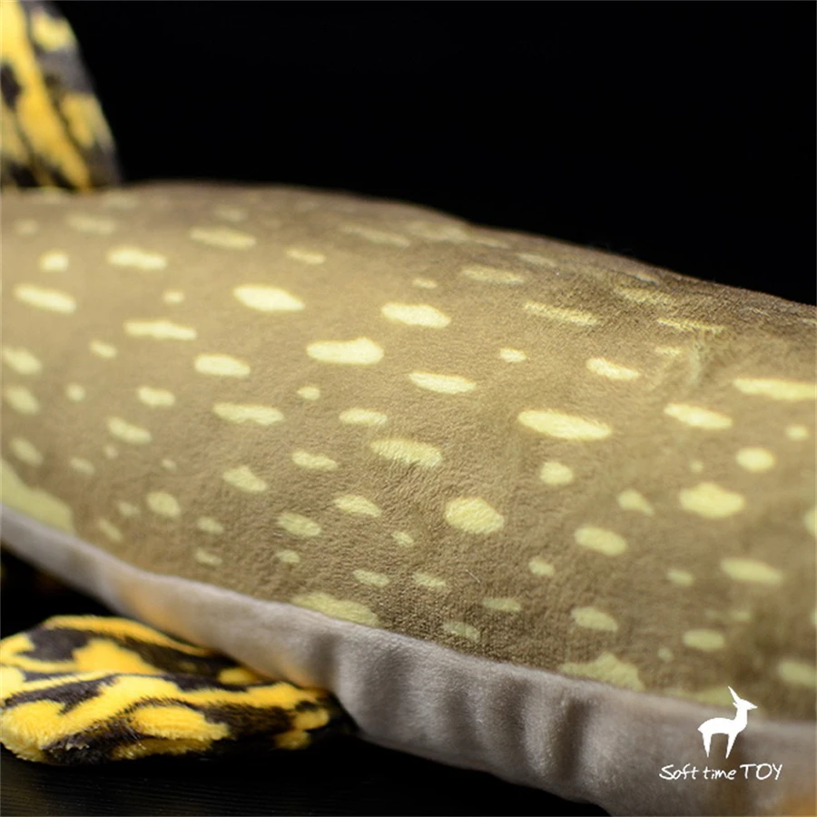 Esox Lucius High Fidelity Anime Cute Plushie Northern Pike Plush Toys Lifelike Animals Simulation Stuffed Doll Kawai Toy Gifts 5