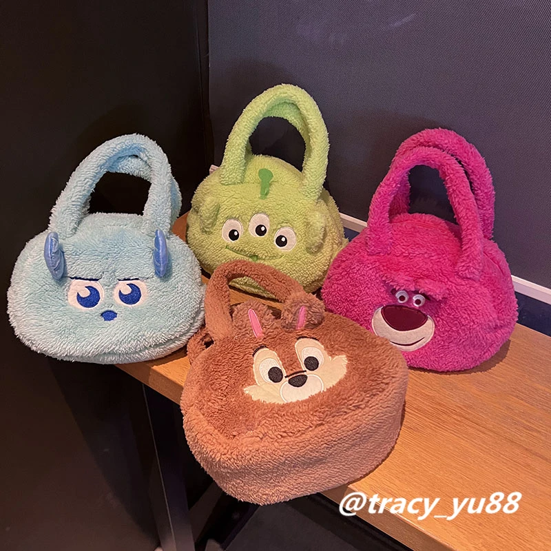 

Модные аниме сумки с верхними ручками Disney Monsters University Winnie, мультяшная сумка, Повседневная сумка через плечо, подарок для девушки