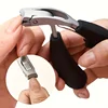 1pcs Modern Stainless Steel Fingernail Clippers with Concave Blade, Heavy-Duty Nail Clipper with Curved Design, Large Opening 1