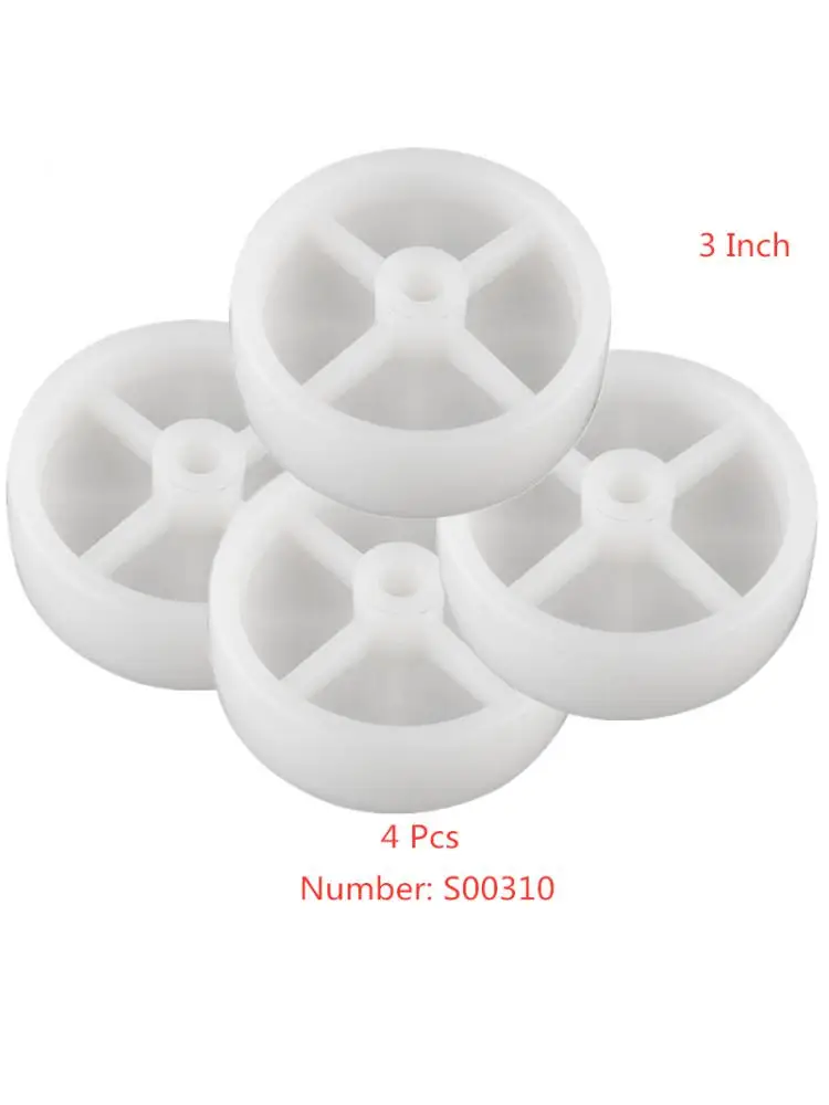 Rodízios de Nylon para Máquinas Agrícolas pp Branco Único Diâmetro de Roda 75 mm Polegadas Pcs por Lote