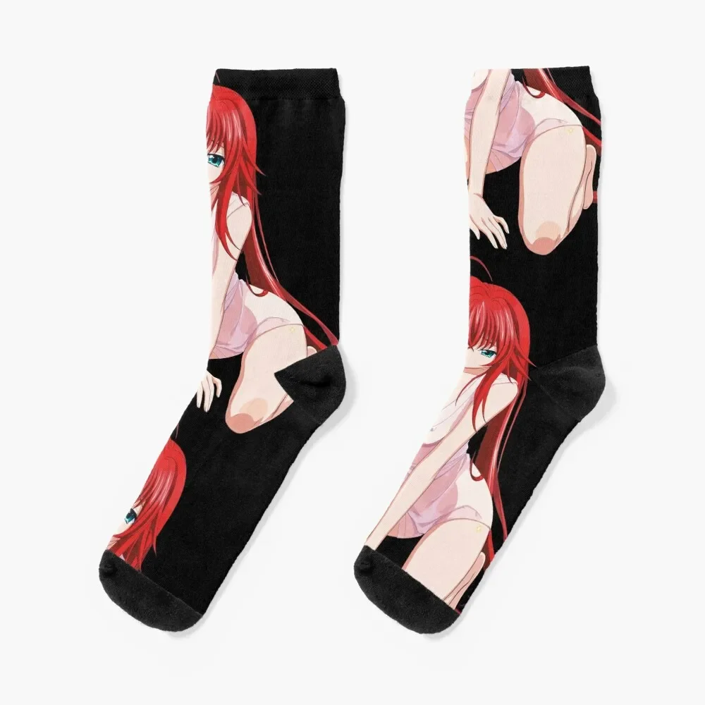 Rias Gremory Sexy Waifu V2 | Highschool DXD Socks Climbing Soccer Wholesale Socks Girl Men's