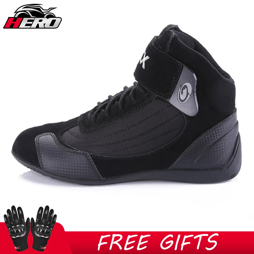 ARCX New Motorcycle Boots Adults Motorbike Riding Shoe Men Breathable Biker Boots Women Anti-Slip Motorbike Rider Riding Shoe