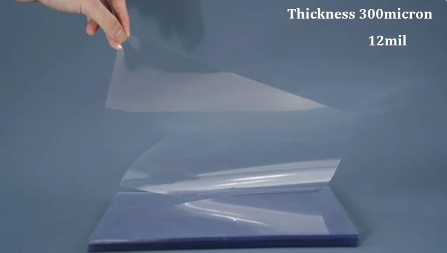 Transparent Clear Acetate Sheets Plastic PVC Binding Cover Thickness 300micron 12mil Size A4