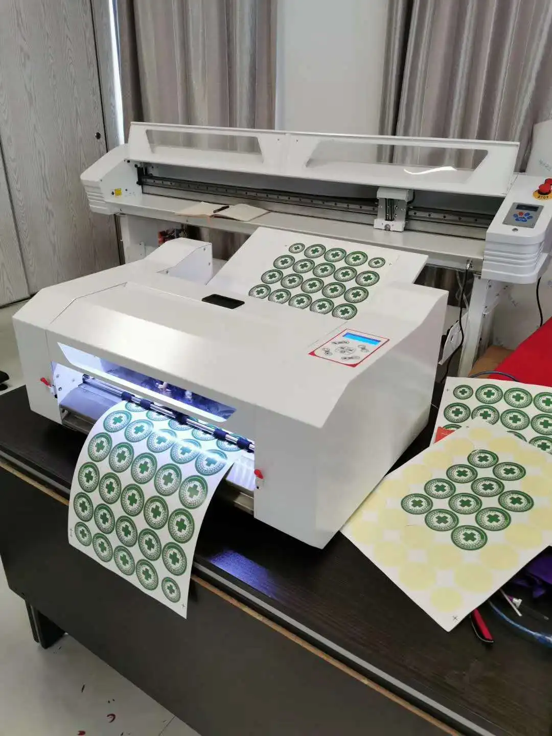 2023 A4 A3 Size Sticker Automatic Sheet Fed Label Cutting Machine Digital  camera (CCD）