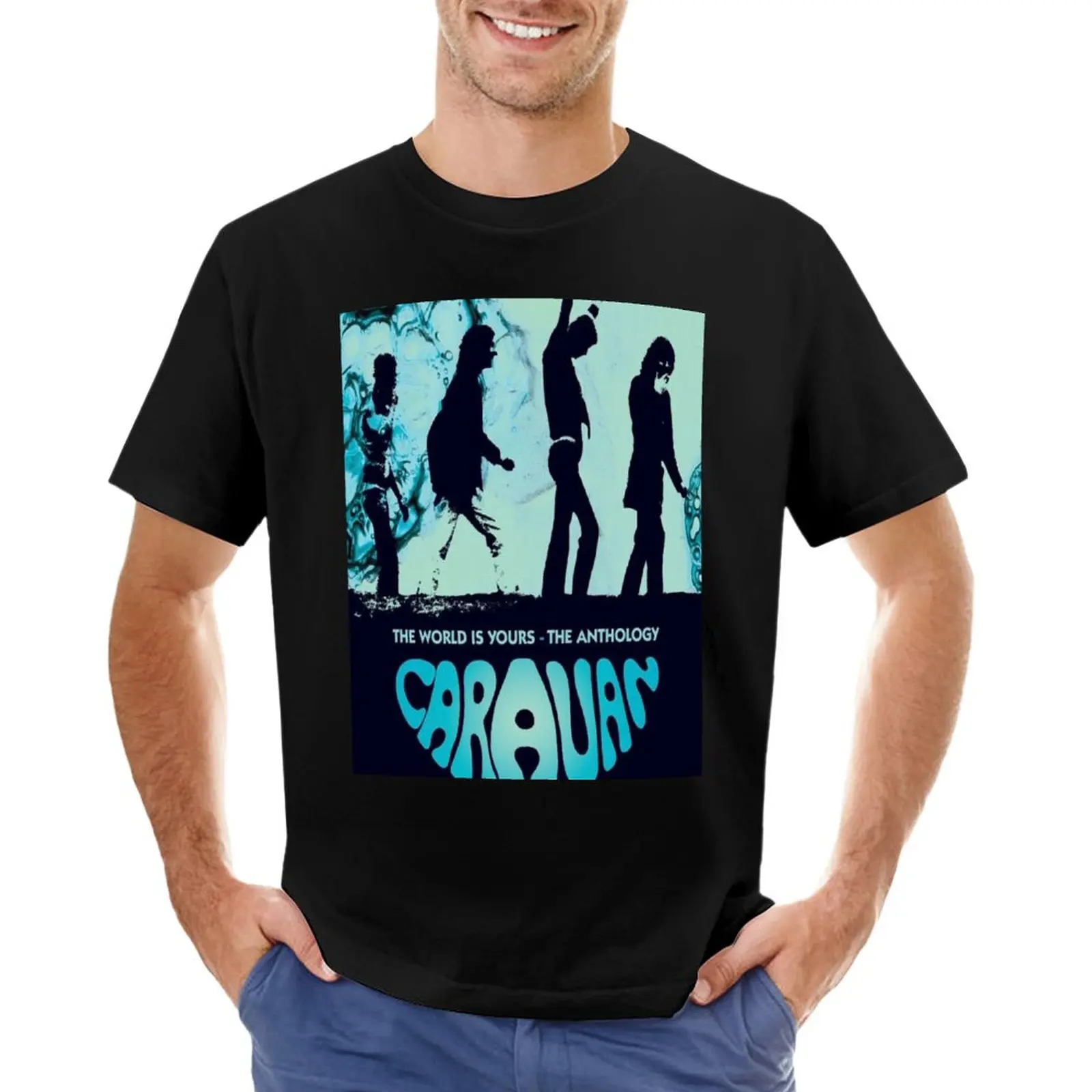 

Caravan band T-Shirt cute tops customizeds mens t shirt