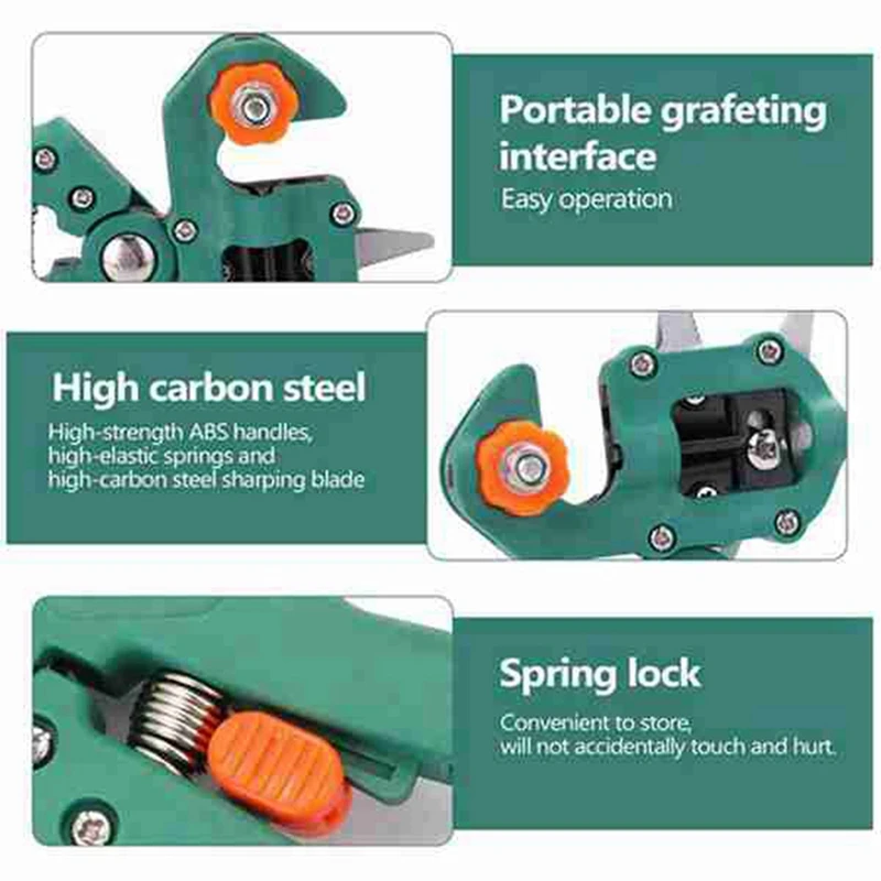 Grafting Pruner Garden Grafting Tool Professional Branch Cutter Secateur Pruning Plant Shears Boxes Durable Easy Install 6