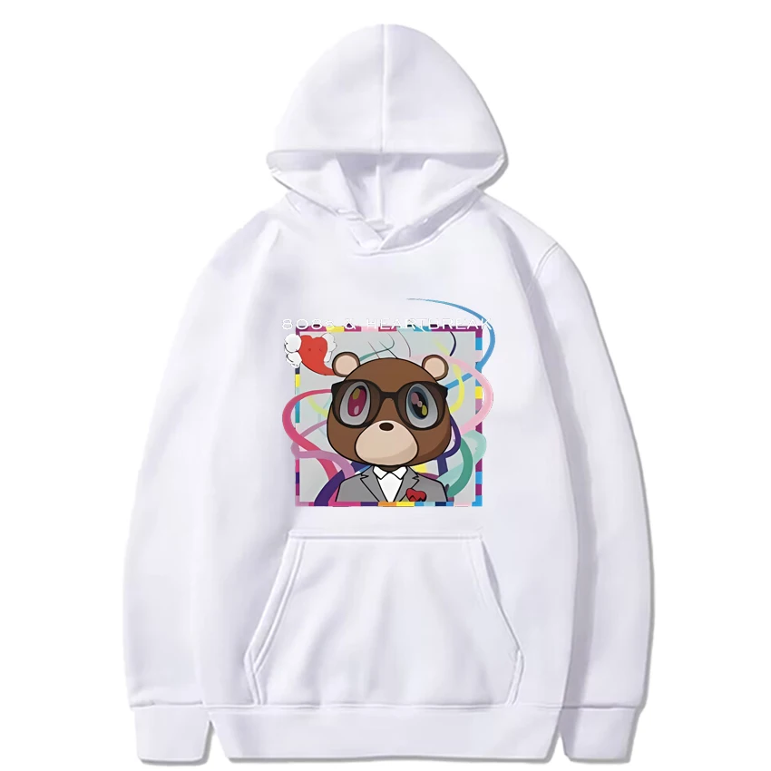 Kanye West 808s & Heartbreak Hoodie Men Women vintage fashion Pullover Streetwear Fleece Unisex Long sleeve Hooded Sweatshirts