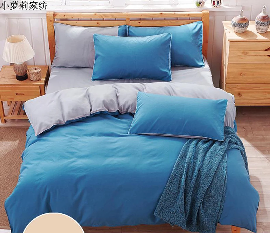 

Free Shipping Stripes Winter 1 Duvet Cover+1 Bed Sheet+2 Pillowcases,bedclothes,dekbedovertrek Edredon 4pc Bedding Set,king Size