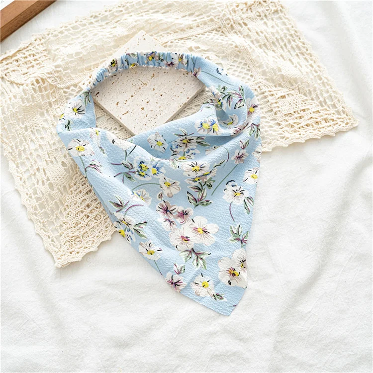 Frauen Böhmen Druck Haar Schal Für Mädchen Bandanas Stirnband Koreanische Große Dot Elastische Haarband Haare Seil Haar Zubehör Headwear – Detail 11