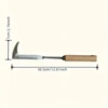 Heavy-Duty Carbon Steel Hand Shovel With Ergonomic Grip - Manual Weeding Tool For Road Cracks & Gardens 2