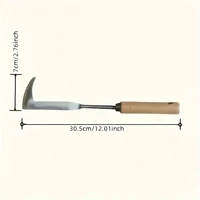 Heavy-Duty Carbon Steel Hand Shovel With Ergonomic Grip - Manual Weeding Tool For Road Cracks & Gardens 2