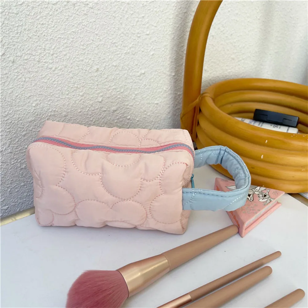 Marfino Make Up Organizer Bags Portable Travel Case Professiona Extra Large Hanging Aesthetic Metal Zip