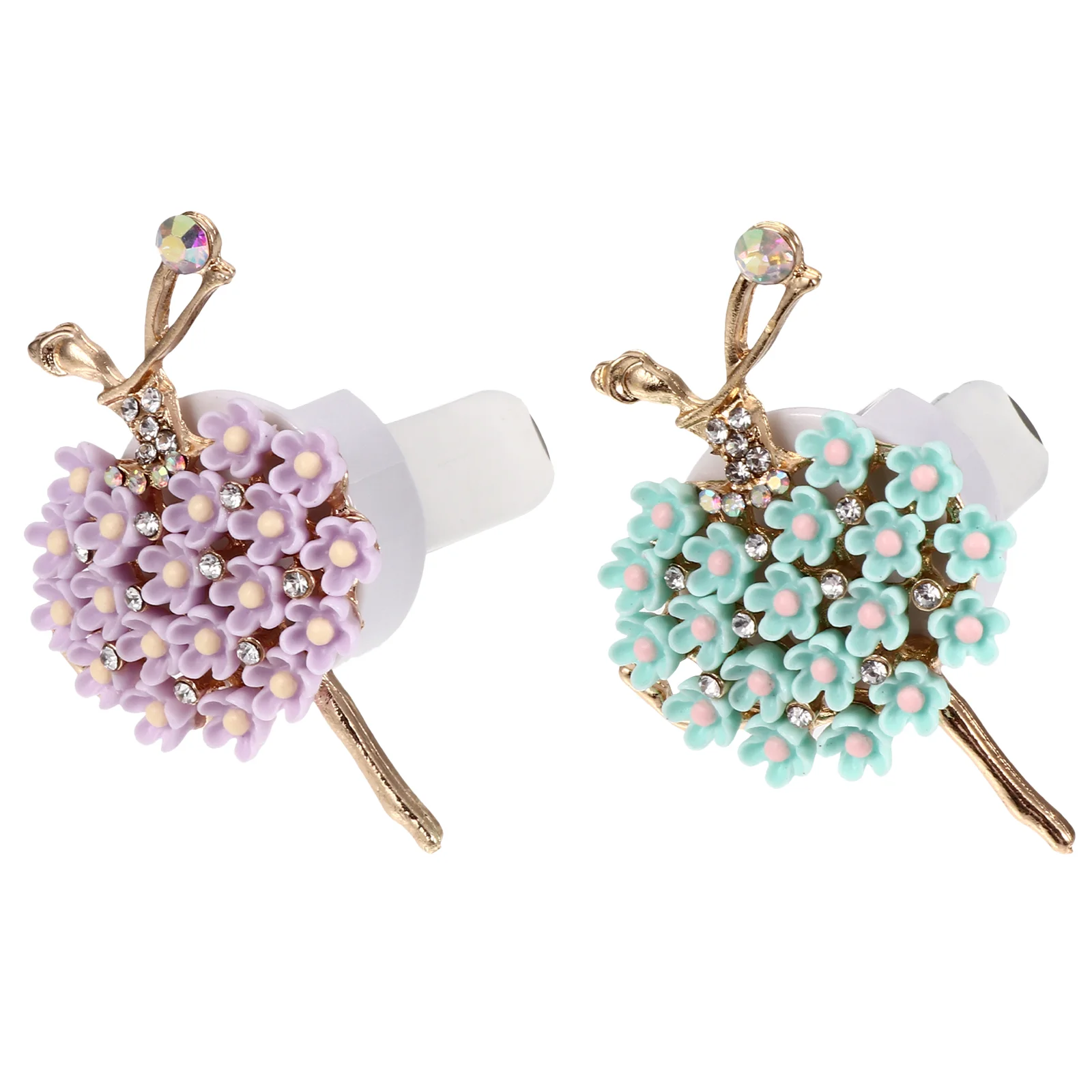 

Perfume Clip Auto Decoration Car Interior Diamond Aroma Ballet Girl Shape Adornment Diffuser Essential Oils