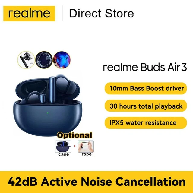 Global Version realme buds air 3 Bluetooth 5.2 long battery life Earphone  42dB Active Noice Cancelling Headphone IPX5 Waterproof - AliExpress