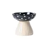 Mushroom Bowl Pet Cat Feeding Bowl Resin Home Decoration Outdoor Statues Crafts Ornaments Cat Water Feeding Neck Protection Bowl 5
